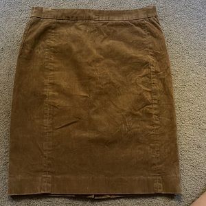 Jcrew corduroy pencil skirt 2006